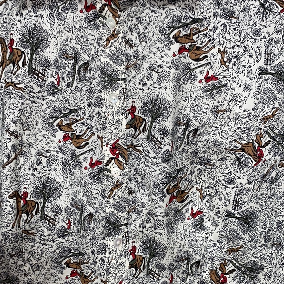 Talbots button down equestrian top size 12 - Picture 3 of 6